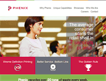 Tablet Screenshot of phenixlabel.com